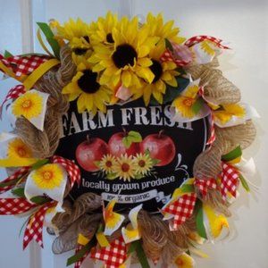 Sunflower Wreath